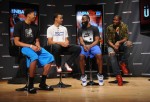 Anthony Davis, Stephen Curry, James Harden and Kevin Durant 