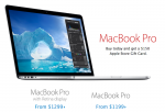 Macbook Pro gift card black friday 2013 deal