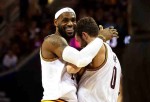 LeBron James and Kevin Love