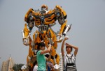 Ten-meter High Model Of Bumblebee From 'Transformers' Appears In Beijing