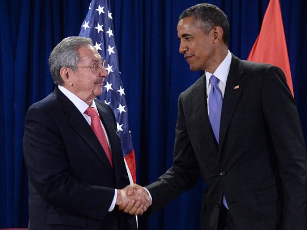 U.S. President Barack Obama Meets With President Raul Castro Of Cuba