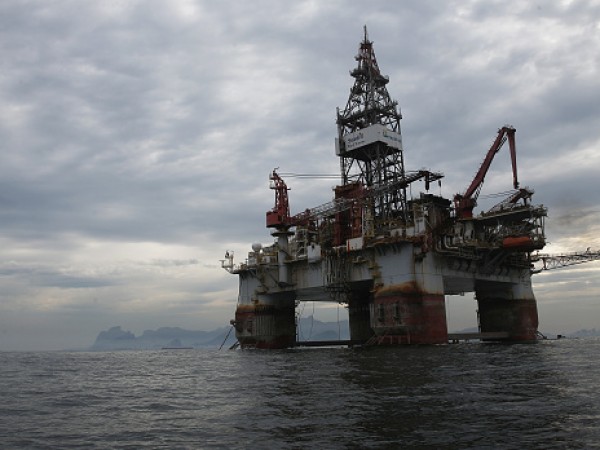 Oil Rigs Off Coast Of Rio de Janeiro