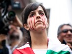 Protest In Mexico City Marks One Year Anniversary Of Missing Students