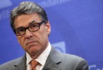 Texas Governor Rick Perry delivers remarks about immigration and the need for more aggressive enforcement along the Texas-Mexico border at the conservative think tank The Heritage Foundation August 21, 2014 in Washington, DC. The governor of Texas since 2
